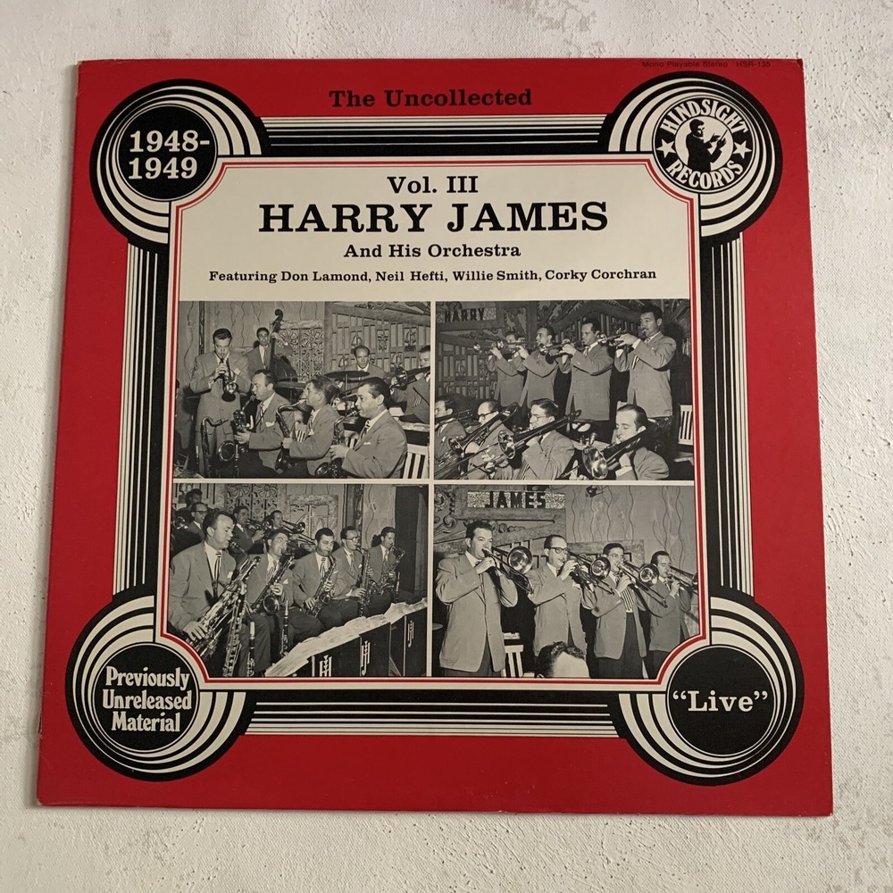 HARRY JAMES & HIS ORCHESTRA The Uncollected: Vol. III 1948-1949 1979 Vinyl‎ VG+